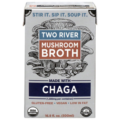 Two River Broth Mushroom Chaga Organic - 16.9 fl oz - Image 1