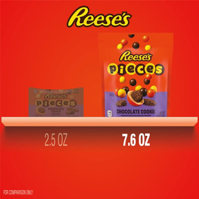 Reeses Pieces Chocolate Cookie And Peanut Butter In A Crunchy Shell Candy Bag - 7.6 Oz. - Image 5