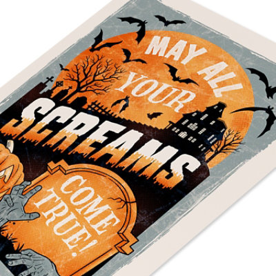 American Greetings Scary Movie May All Your Screams Come True  Halloween Card - Each - Image 4