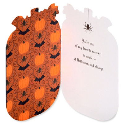 American Greetings Neon Jack o Lantern Halloween Card - Each - Image 5