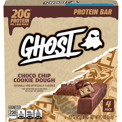 Ghost Protein Cookie Dough Bar 4ct - 9.2 oz - Image 2