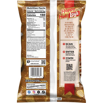 Lay's Potato Chips Roasted Holiday Turkey, 7.75 Oz - 7.75 oz - Image 4