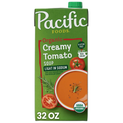 Pacific Creamy Tomato Low Sodium Organic Soup 32fz - 32 fl oz - Image 1