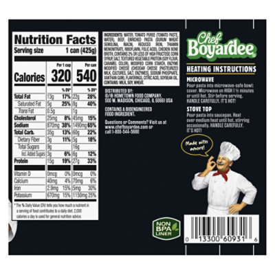 Chef Boyardee Protein Beefaroni 15oz - 15 oz - Image 6