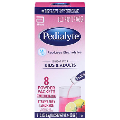 Pedialyte Powder Strawberry Lemonade 8ct - 8 ct - Image 2