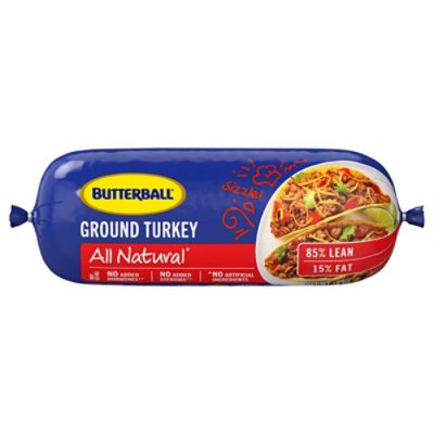 Butterball Fresh Ground Turkey Chub 85/15  16oz - 16 OZ - Image 2