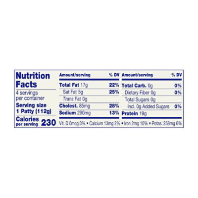 Butterball Fresh Turkey Burger Patties 16oz - 16 OZ - Image 3