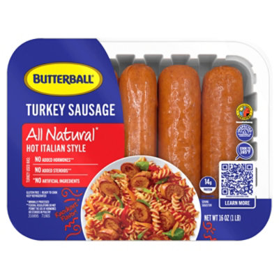 Butterball Hot Italian Sausage 16oz - 16 OZ - Image 2