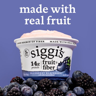 Siggis Fruit And Fiber Blueberry Blackberry Nonfat Yogurt, 5.3 Oz Cup - 5.3 oz - Image 4