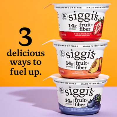 Siggis Fruit And Fiber Blueberry Blackberry Nonfat Yogurt, 5.3 Oz Cup - 5.3 oz - Image 7