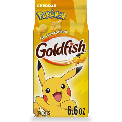 Goldfish Pokemon Pikachu Edition Cheddar Cheese Baked Snack Crackers, 6.6 Oz Bag - 6.6 oz - Image 1