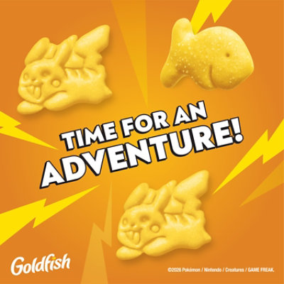 Goldfish Pokemon Pikachu Edition Cheddar Cheese Baked Snack Crackers, 6.6 Oz Bag - 6.6 oz - Image 2