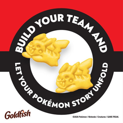Goldfish Pokemon Pikachu Edition Cheddar Cheese Baked Snack Crackers, 6.6 Oz Bag - 6.6 oz - Image 3