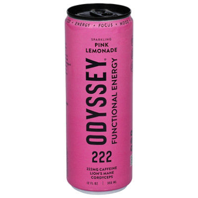 Odyssey Elixir Beverage Sparkling Pink Lemonade - 12 fl oz - Image 1