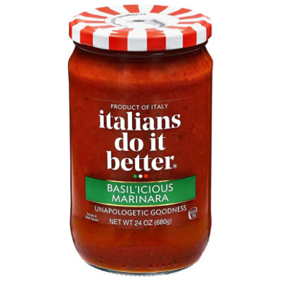Italians Do It Better Marinara Basilicious - 24 oz - Image 1