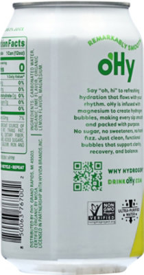 Ohy Water Hydrogen Sparkling Lemon Lime - 12 fl oz - Image 5