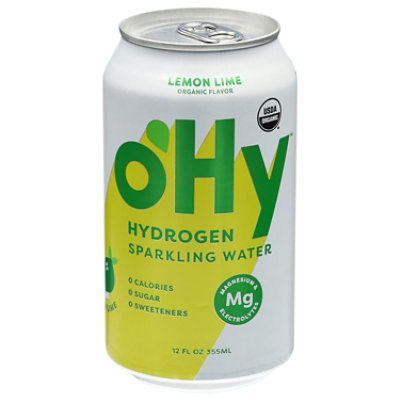 Ohy Water Hydrogen Sparkling Lemon Lime - 12 fl oz - Image 1