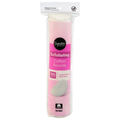 Signature Select Cotton Rounds Exfoliating 100 Ct - 100 ct - Image 2