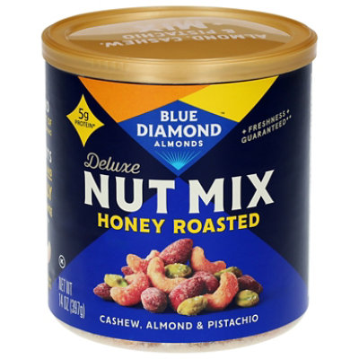 Blue Diamond Deluxe Nut Mix Honey Roasted 14oz - 14 oz - Image 2