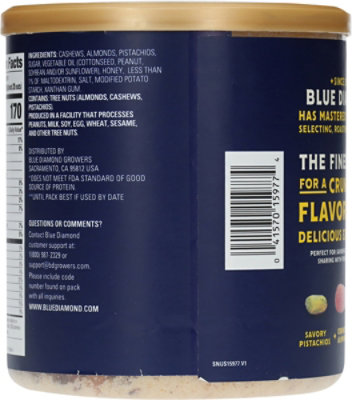 Blue Diamond Deluxe Nut Mix Honey Roasted 14oz - 14 oz - Image 5