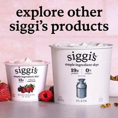 Siggi's Fruit And Fiber Peach Nonfat Yogurt, 5.3 Oz Cup - 5.3 oz - Image 8