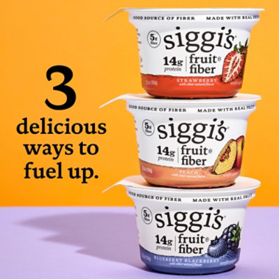 Siggi's Fruit And Fiber Peach Nonfat Yogurt, 5.3 Oz Cup - 5.3 oz - Image 7