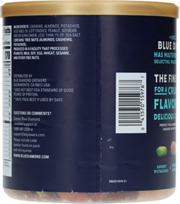 Blue Diamond Deluxe Nut Mix Roasted Sea Salt 14oz - 14 oz - Image 5