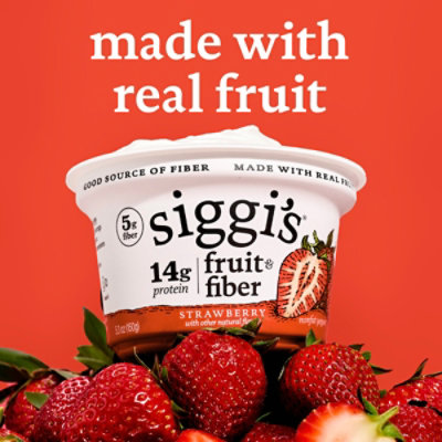 Siggi's Fruit And Fiber Strawberry Nonfat Yogurt, 5.3 Oz Cup - 5.3 oz - Image 4