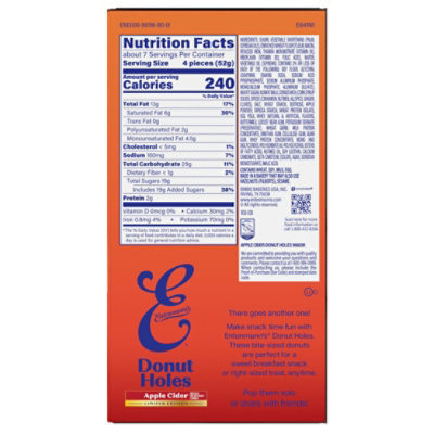 Entenmann's Apple Cider Donut Holes, 13 Oz - 13.0 OZ - Image 5