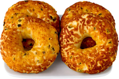 Einstein Jalapeno Cheddar Bagels 4 Count - EA - Image 1