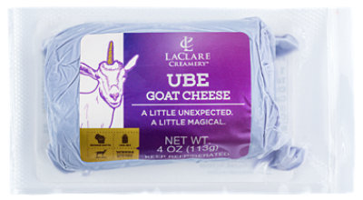 Laclare Farms Cheese Goat Ube Log - 4 OZ - Image 1