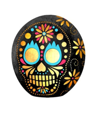 Overjoyed Boutique Day of the Dead Pumpkin Large - Each - Image 1