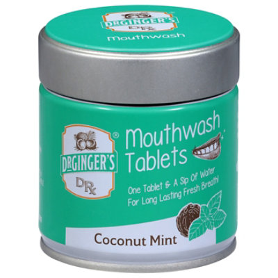 Dr Gingers Coconut Mouthwash Tablets - 60 ct - Image 2