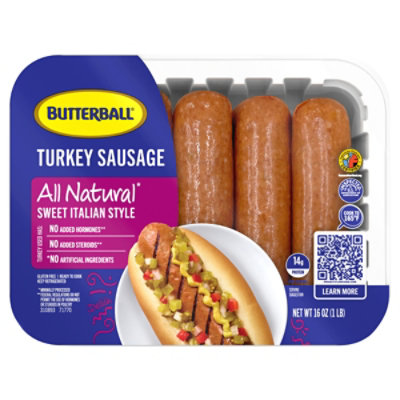 Butterball Sweet Italian Sausage 16oz - 16 OZ - Image 2