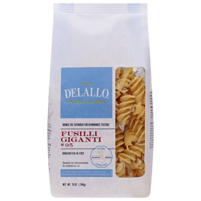 Delallo Pasta Fusilli Giant - 12 oz - Image 2