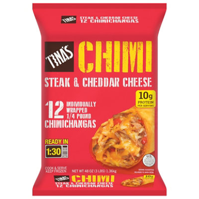 Tinas Steak & Cheddar Cheese Chimi 48 Oz - 48 oz - Image 2