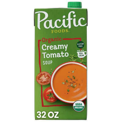 Pacific Foods Organic Creamy Tomato Soup 32fz Carton - 32 fl oz - Image 1