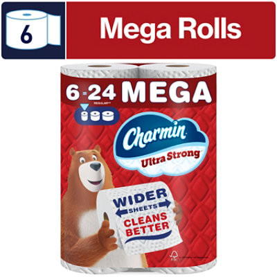 Charmin Ultra Strong Toilet Tissue Dry 2 Ply Unscented Not Applicable - 6.0 ct - Image 1