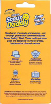 Scrub Daddy Steel Scour Daddy, Heavy Duty Scouring Pad - 2 Ct. - 2 ct - Image 3