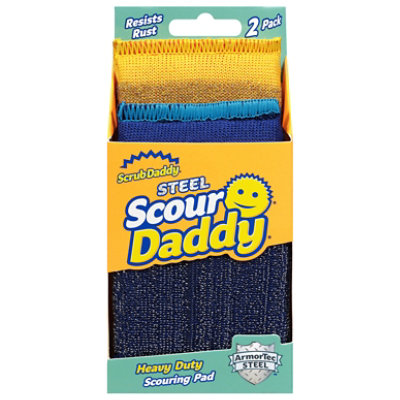 Scrub Daddy Steel Scour Daddy, Heavy Duty Scouring Pad - 2 Ct. - 2 ct - Image 1