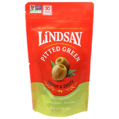 Lindsay Spanish Manzanilla Pitted Pouch 2.5oz - 2.5 oz - Image 1