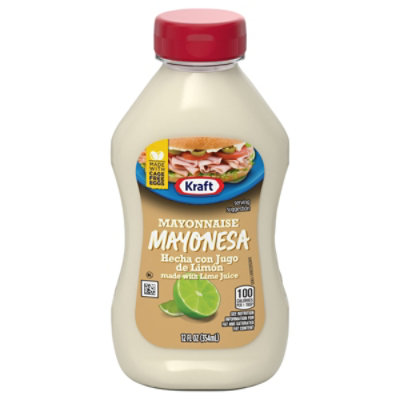 Kraft Mayonnaise Made With Lime Juice, 1 Bottle, For Easy Spreading & Dipping, Made With Cage Free - 12 oz - Image 2