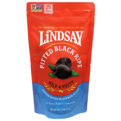 Lindsay Black Ripe Medium Pitted Pouch - 2.5 Oz - Image 1