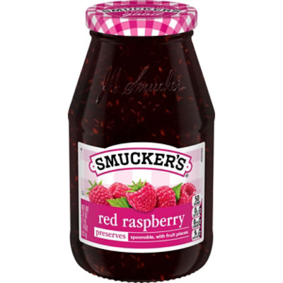 Smuckers Preserves Raspberry Red - 30 Oz - Image 3