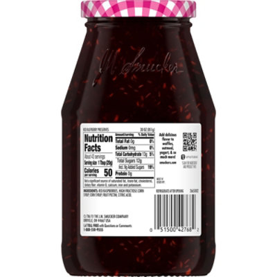 Smuckers Preserves Raspberry Red - 30 Oz - Image 7