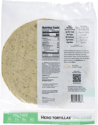 Hero Spinach And Herb Tortillas - 9.3 Oz - Image 5