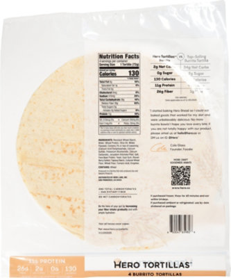 Hero Flour Tortillas - 4 Count - Image 5