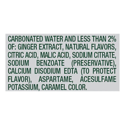 Canada Dry Zero Sugar Ginger Ale Soda Pack - 24-12 Fl. Oz. - Image 4