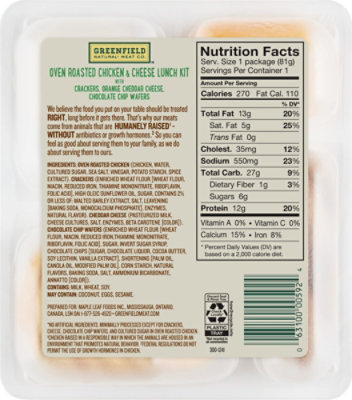 Greenfield Oven Roasted Chicken & Cheese Lunch Kit 2.9oz - 2.9 OZ - Image 5
