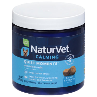 Naturvet Quiet Moments With Melatonin Dog Soft Chew - 40 Count - Image 2
